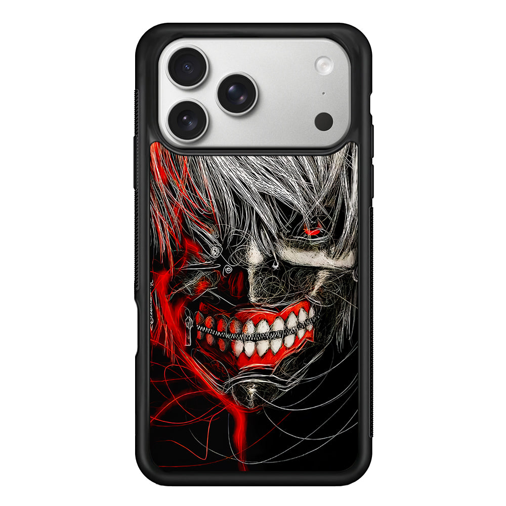 Ken Kaneki Tokyo Ghoul Art iPhone 17 Pro Case | Slim Rubber Case for iPhone 17 Pro
