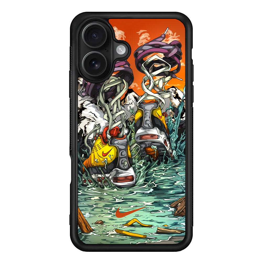 Nike Form of Art Noise iPhone 16 Case - Oxvistore