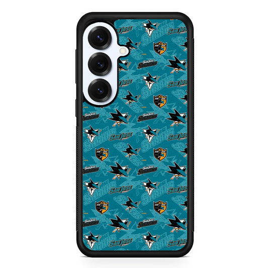 San Jose Sharks Pattern Samsung Galaxy S25 Plus Case | Slim Rubber Cover for Samsung Galaxy S25 Plus