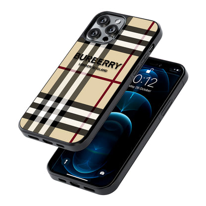Burberry Cream Pattern 2D Rubber Phone Case | Durable Phone Case