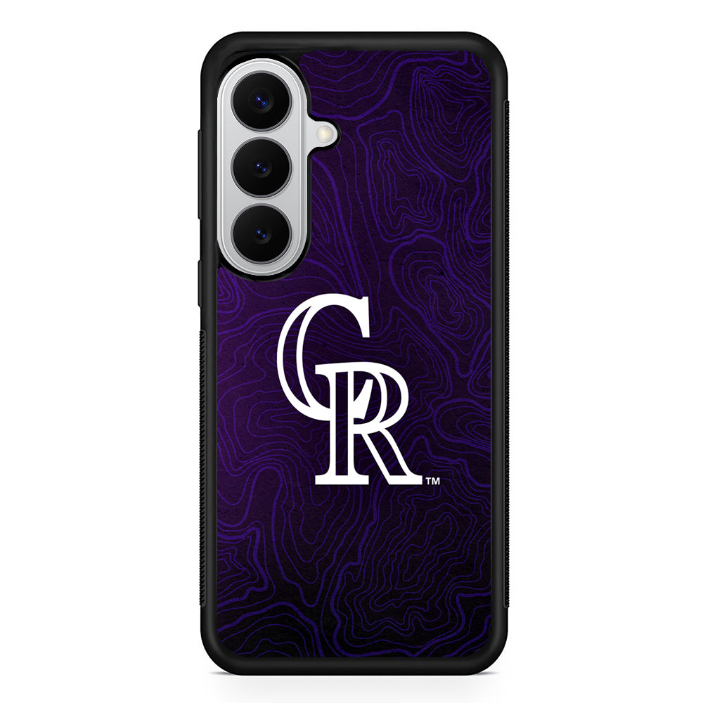 Colorado Rockies Abstract Samsung Galaxy S26 Case | Protective Rubber Cover