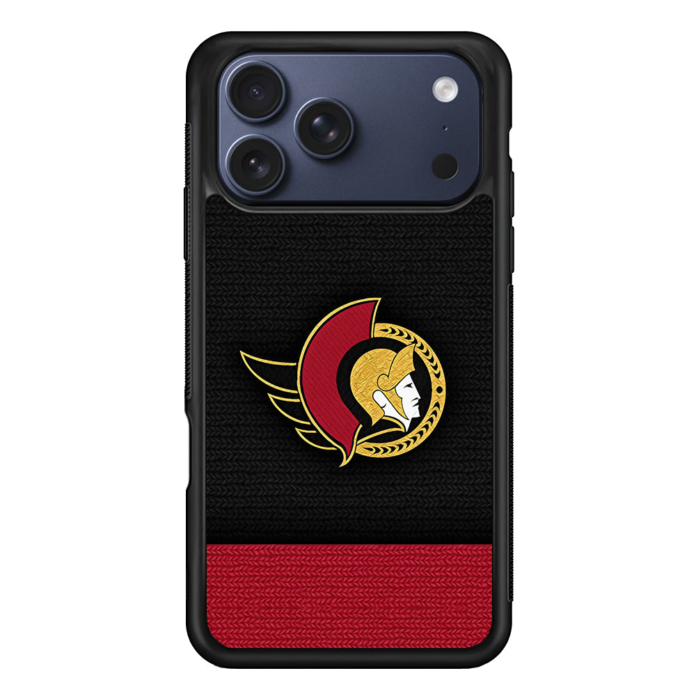 Ottawa Senators Pattern iPhone 17 Pro Max Case | Slim Protective Cover for iPhone 17 Pro Max