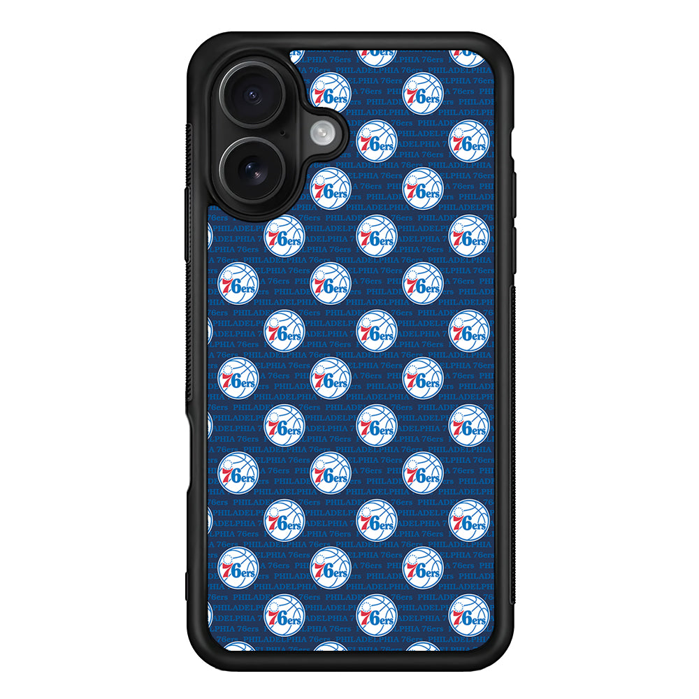 Philadelphia 76ers Pattern iPhone 16 Case - Oxvistore
