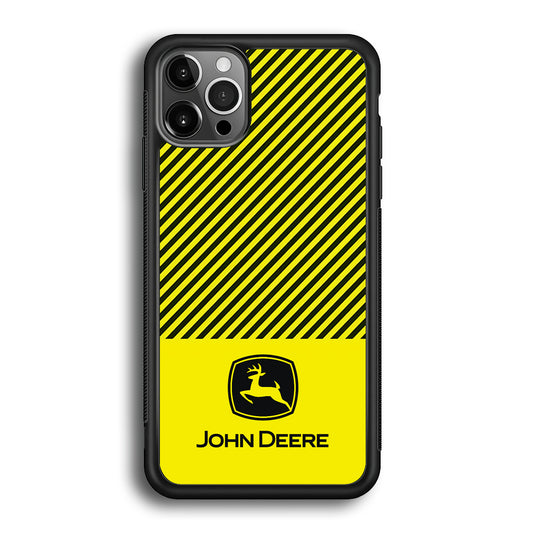 John Deere Black Patern iPhone 12 Pro Max Case | Slim Rubber Case for iPhone 12 Pro Max