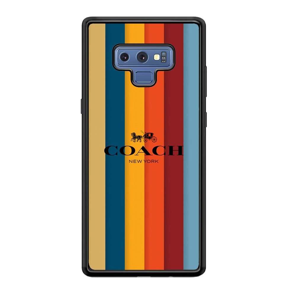 Coach Vertical Colorfull Samsung Galaxy Note 9 Case | Slim Rubber Case for Samsung Galaxy Note 9
