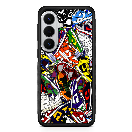 Cartoon Sneaker Nike Samsung Galaxy S26 Case | Slim Samsung Galaxy S26 Rubber Case