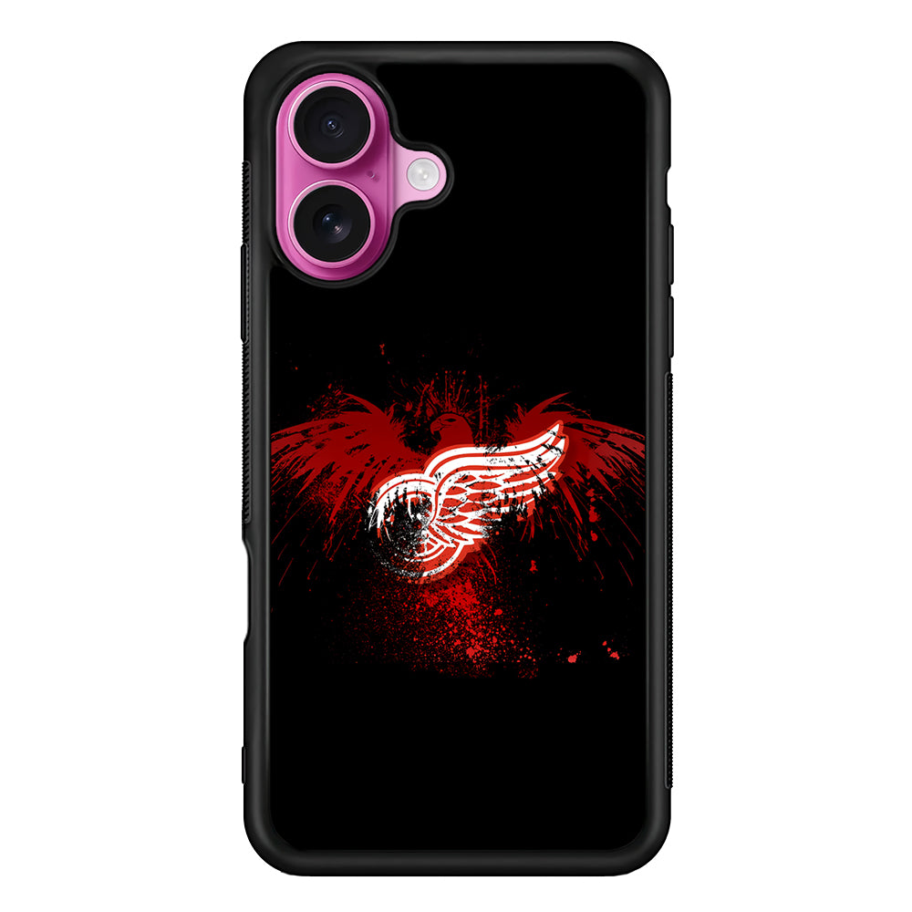Detroit Red Wings Eagle iPhone 17 Case | Slim Protective Rubber Phone Cover