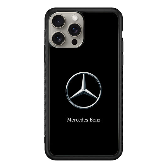 Mercedes-Benz Metallic Silver iPhone 15 Pro Case | Slim Rubber Case for iPhone 15 Pro
