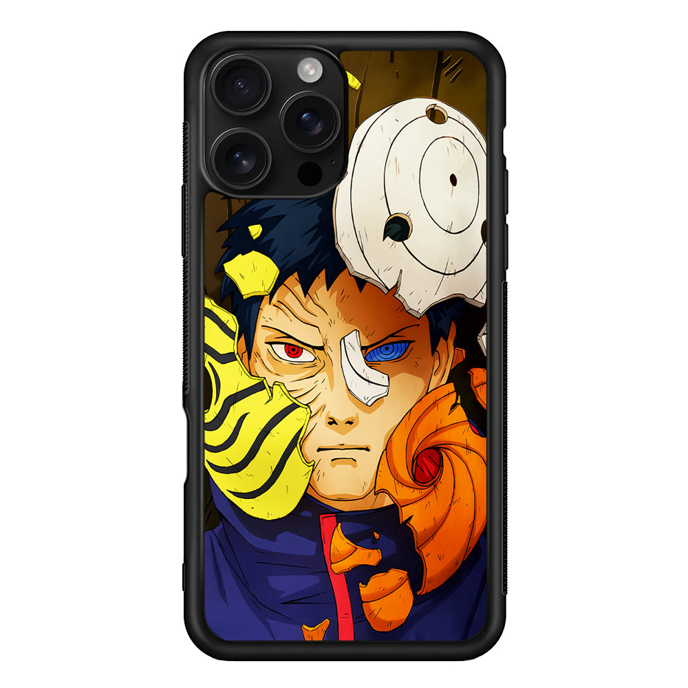 Uchiha Obito Broken Mask iPhone 16 Pro Case | Durable Protective Case for iPhone 16 Pro