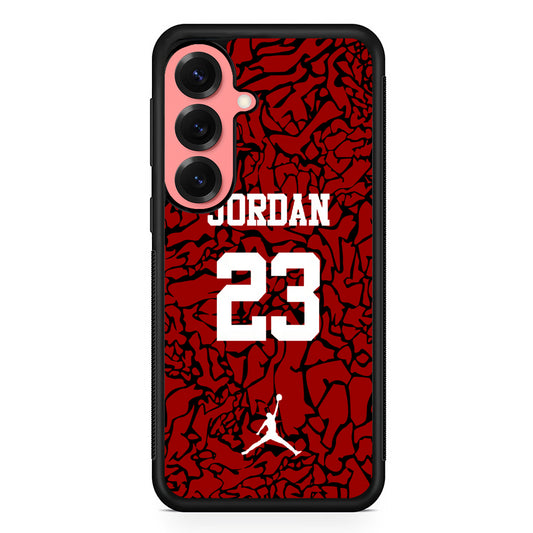 Air Jordan Black Patern 23 Samsung Galaxy S25 Case | Slim Protective Cover for Samsung Galaxy S25
