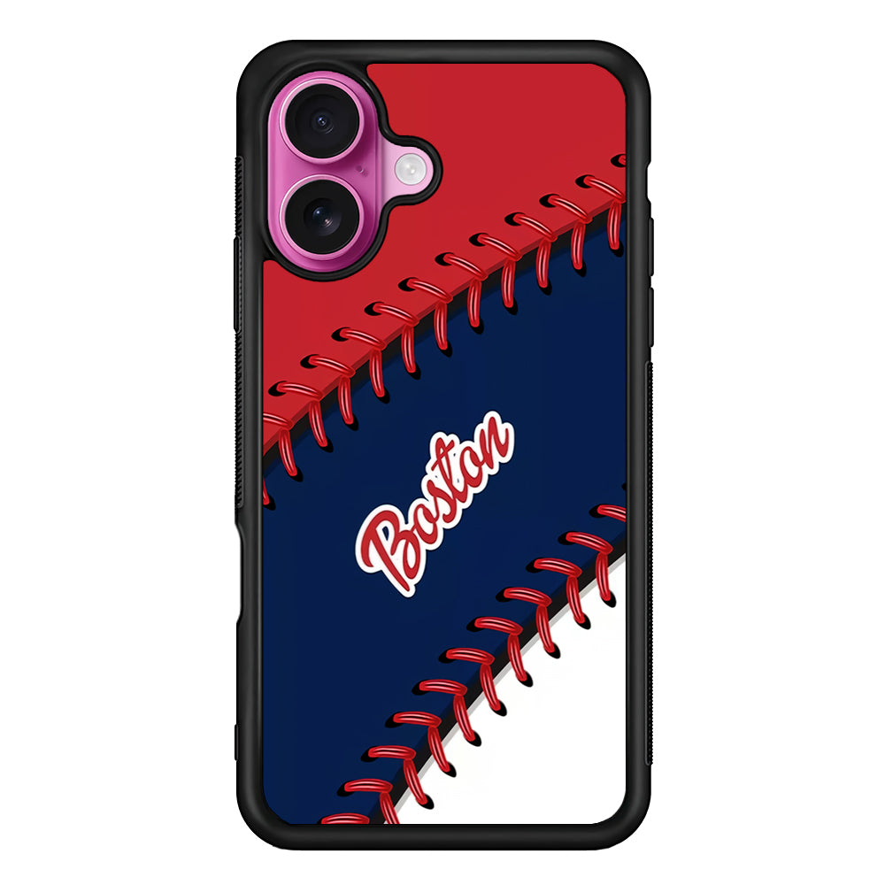 Boston Red Sox Ball iPhone 17 Case | Slim Protective Rubber Phone Cover
