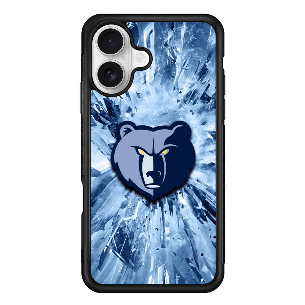 Memphis Grizzlies Crystal iPhone 16 Plus Case | Durable Protective Rubber Cover