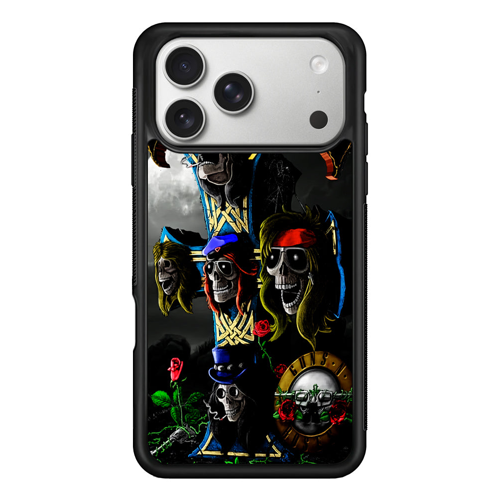 Guns and Roses Music Rock iPhone 17 Pro Case | Slim Rubber Case for iPhone 17 Pro