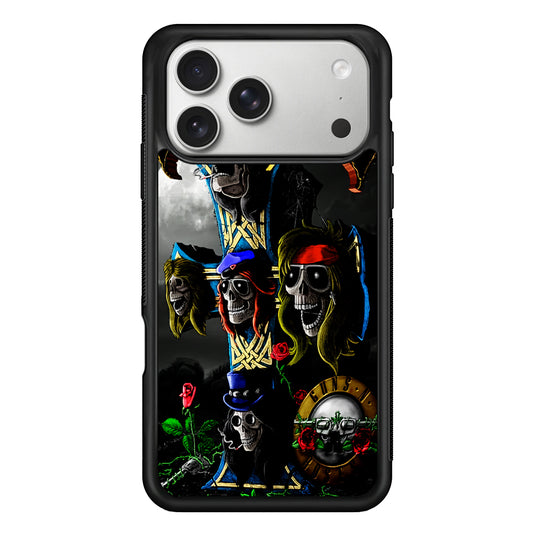Guns and Roses Music Rock iPhone 17 Pro Case | Slim Rubber Case for iPhone 17 Pro