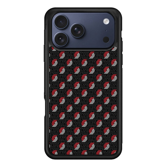Portland Trail Blazers Pattern iPhone 17 Pro Max Case | Slim Protective Cover for iPhone 17 Pro Max