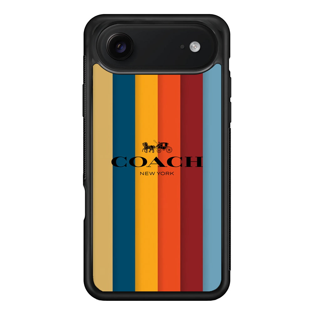 Coach Vertical Colorfull iPhone 17 Air Case | Slim Rubber Case for iPhone 17 Air