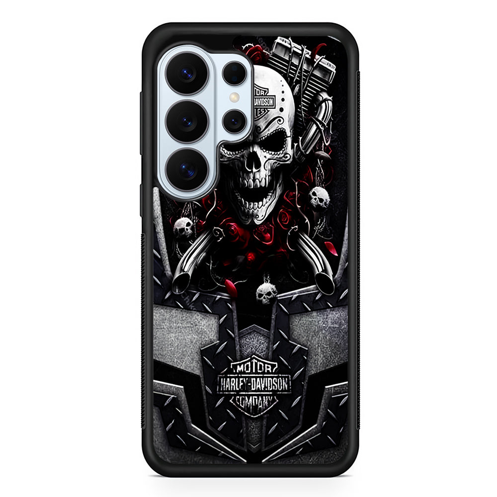 Harley Davidson Skull Art Samsung Galaxy S26 Ultra Case | Protective Phone Cover