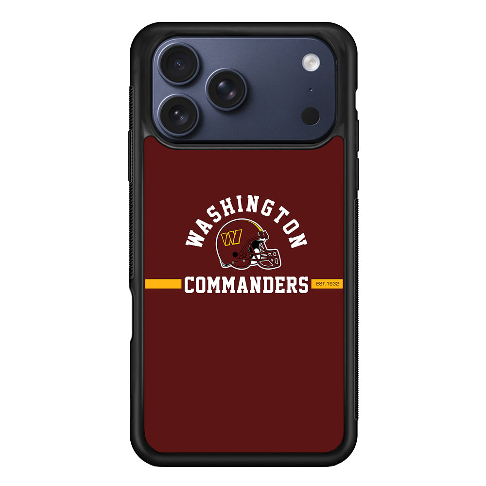 Washington Commanders Helmet iPhone 17 Pro Max Case | Slim Protective Cover for iPhone 17 Pro Max