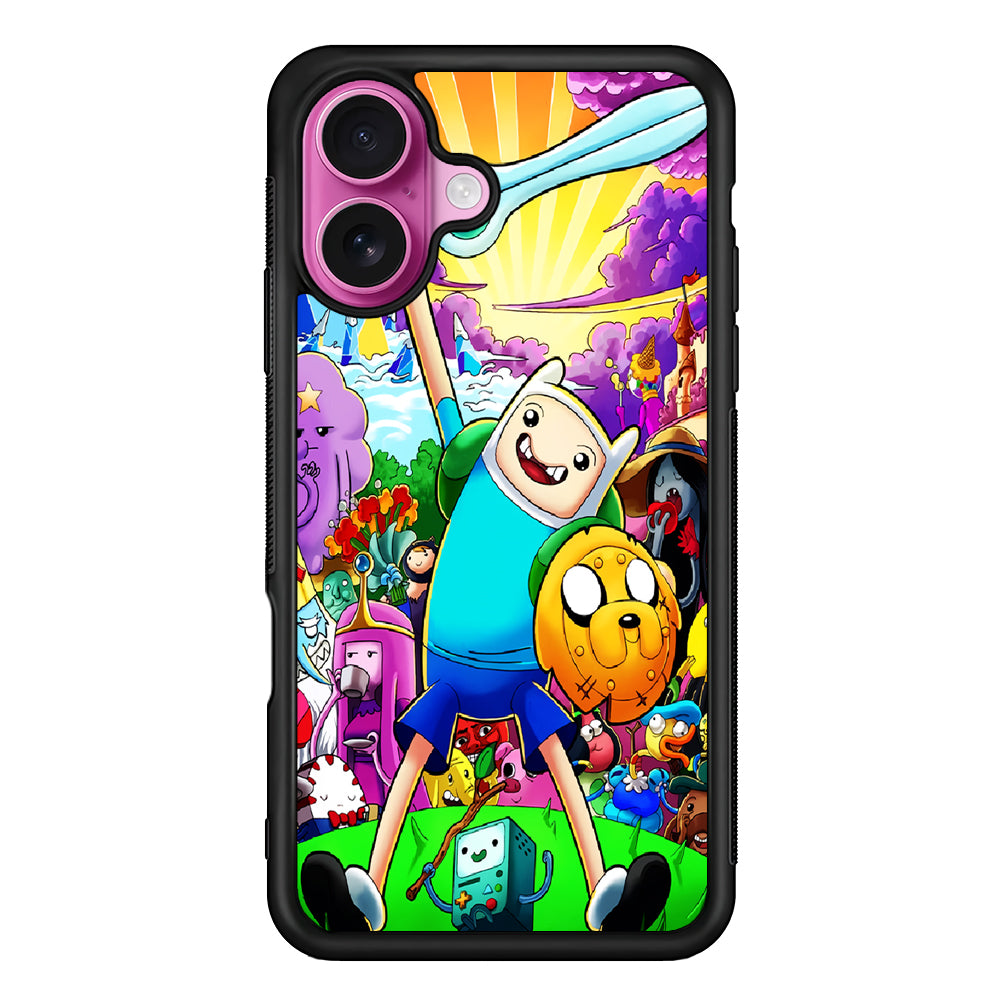 Adventure Time Poster Colorfull iPhone 17 Case | Slim Protective Rubber Phone Cover