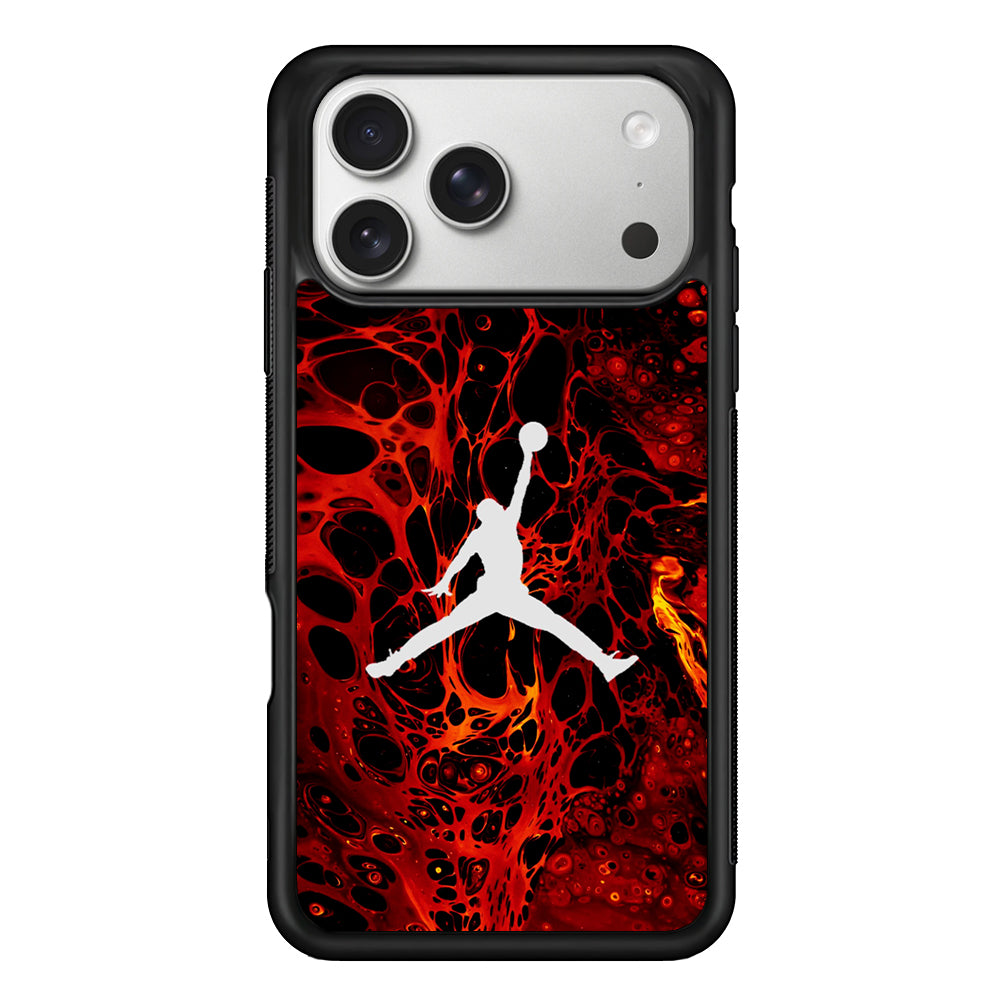 Air Jordan Logo Red Liquid iPhone 17 Pro Case | Slim Protective Case for iPhone 17 Pro