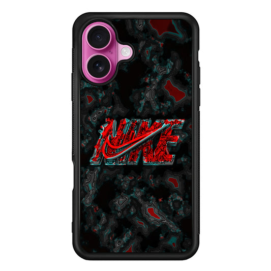 Nike Logo Marble Abstract iPhone 17 Case - Slim Rubber Case for iPhone 17