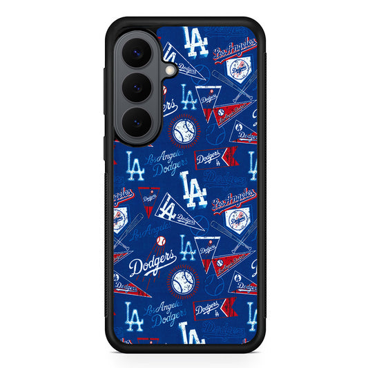 Los Angeles Dodgers Retro Samsung Galaxy S26 Plus Case | Slim Rubber Case for Samsung Galaxy S26 Plus