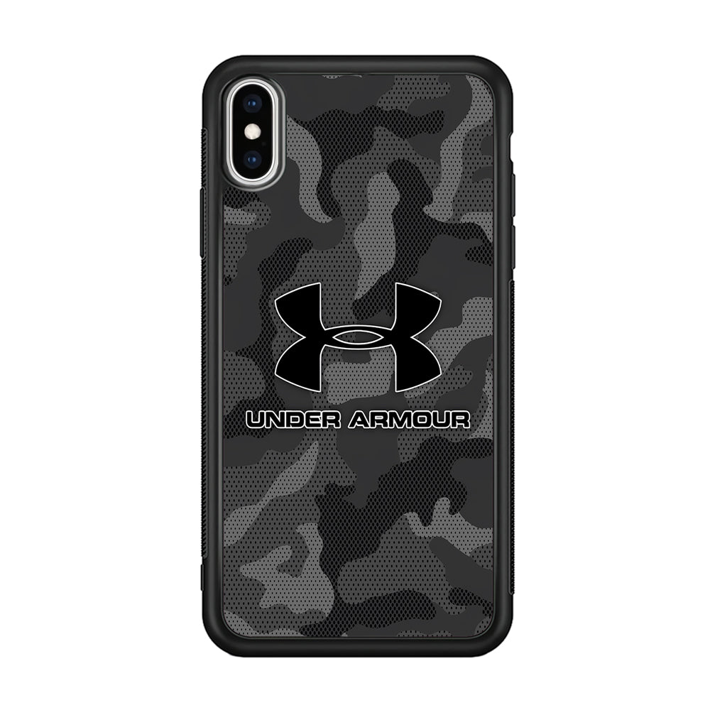 Under Armour Black Camo iPhone Xs Max Case | Slim Rubber Case for iPhone Xs Max