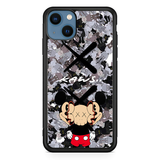 Kaws and Mickey Mask iPhone 13 Case | Slim Rubber Case for iPhone 13