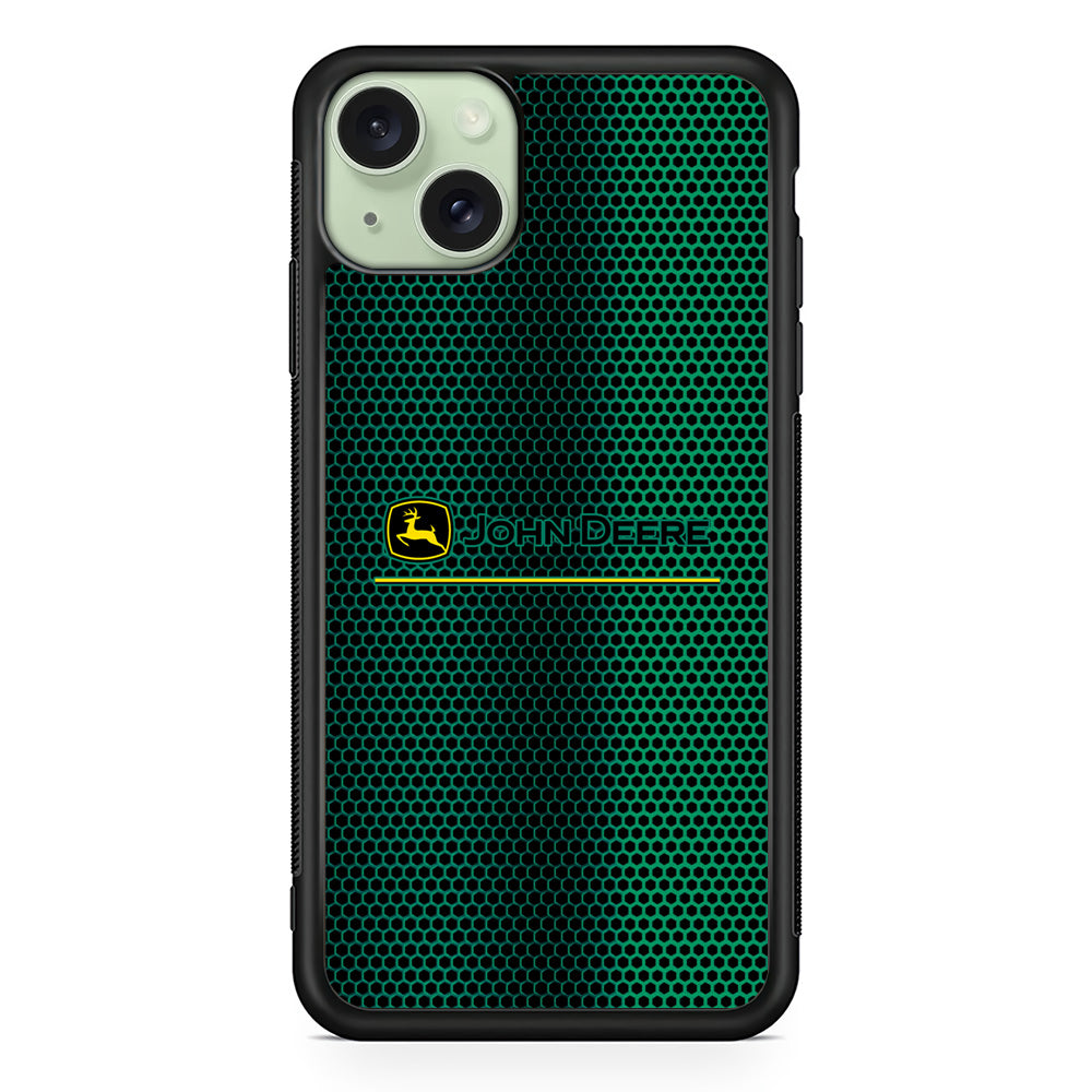John Deere Luxury Hexagon iPhone 14 Plus Case | Slim Rubber Case for iPhone 14 Plus