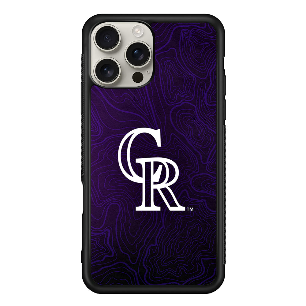 Colorado Rockies Abstract iPhone 16 Pro Max Case | Stylish Protective Case for iPhone 16 Pro Max