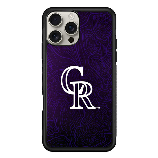 Colorado Rockies Abstract iPhone 16 Pro Max Case | Stylish Protective Case for iPhone 16 Pro Max