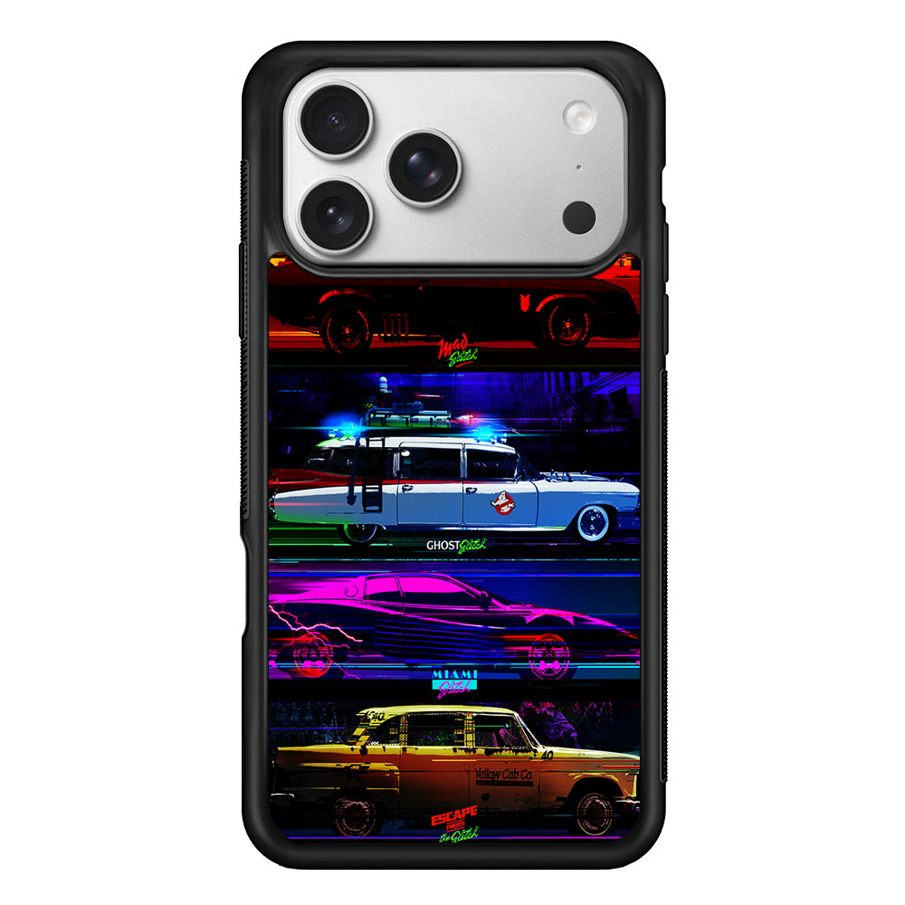 Muscle Car Vintage Retrowave iPhone 17 Pro Case | Slim Rubber Case for iPhone 17 Pro