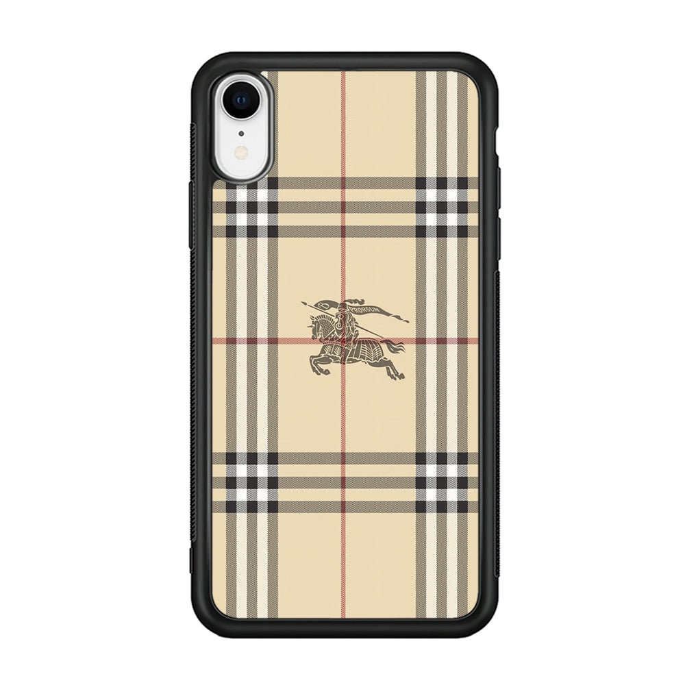 Burberry Latte Cream iPhone XR Case | Slim Rubber Case for iPhone XR