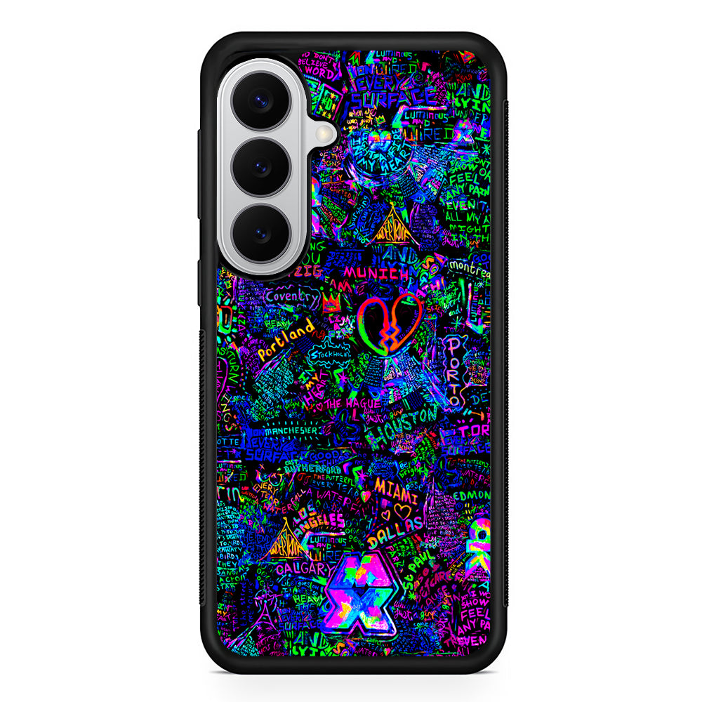 Mylo Xyloto Coldplay Graffiti Samsung Galaxy S26 Case | Protective Rubber Cover