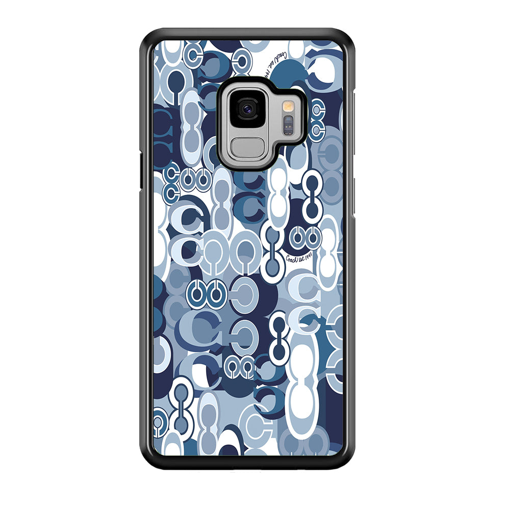 Coach Blue Samsung Galaxy S9 Case | Slim Rubber Case for Samsung Galaxy S9