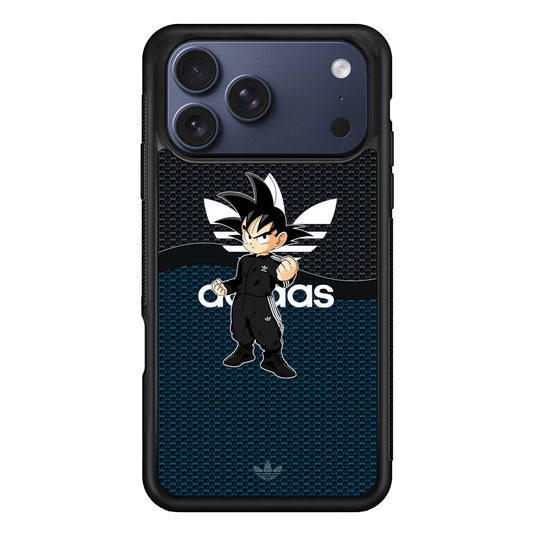 Adidas Suit with Goku Fight Mode iPhone 17 Pro Max Case | Durable Rubber Case for iPhone 17 Pro Max