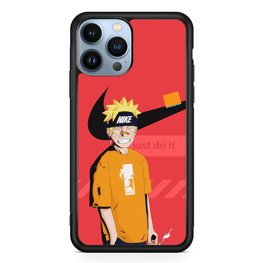 Nike Cover with Naruto 2D Rubber Phone Case | Slim Protective Phone Case