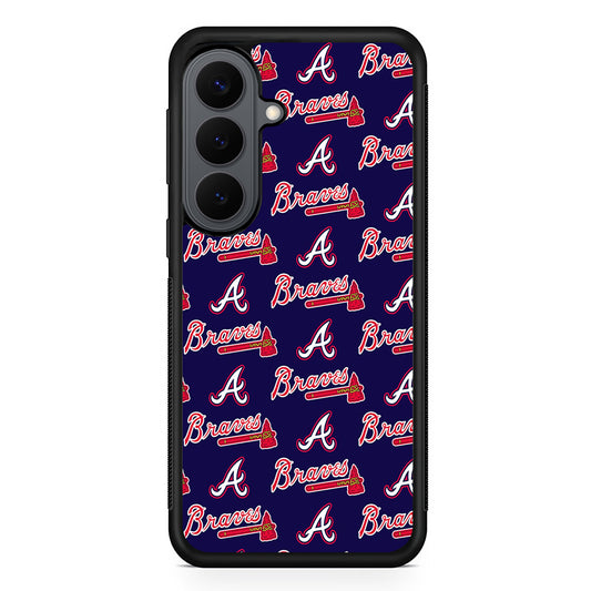 Atlanta Braves Pattern Samsung Galaxy S26 Plus Case | Slim Rubber Case for Samsung Galaxy S26 Plus