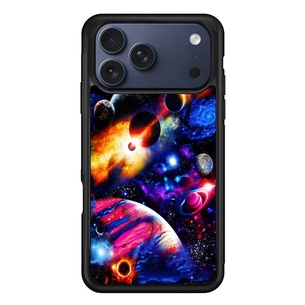 Beautiful Space Galaxy Planets iPhone 17 Pro Max Case | Slim Protective Cover for iPhone 17 Pro Max