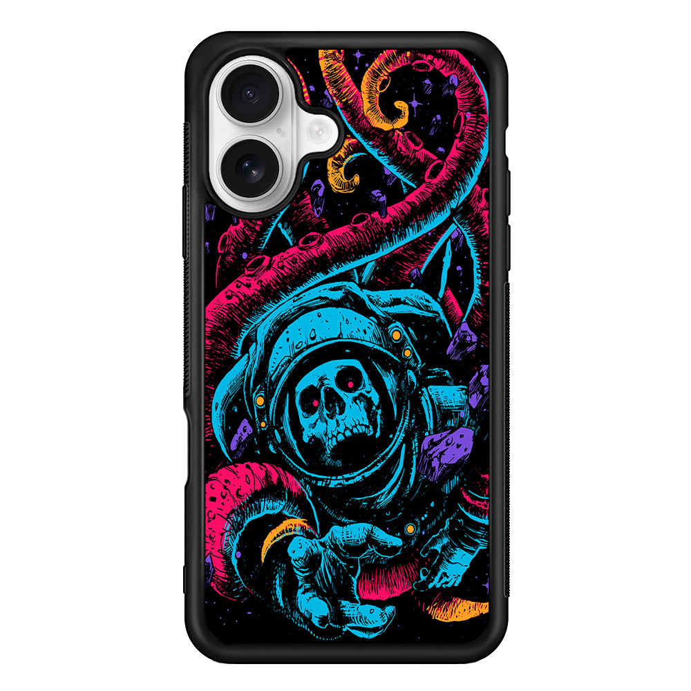 Dead Astronauts Lost in Space iPhone 16 Plus Case | Durable Protective Rubber Cover