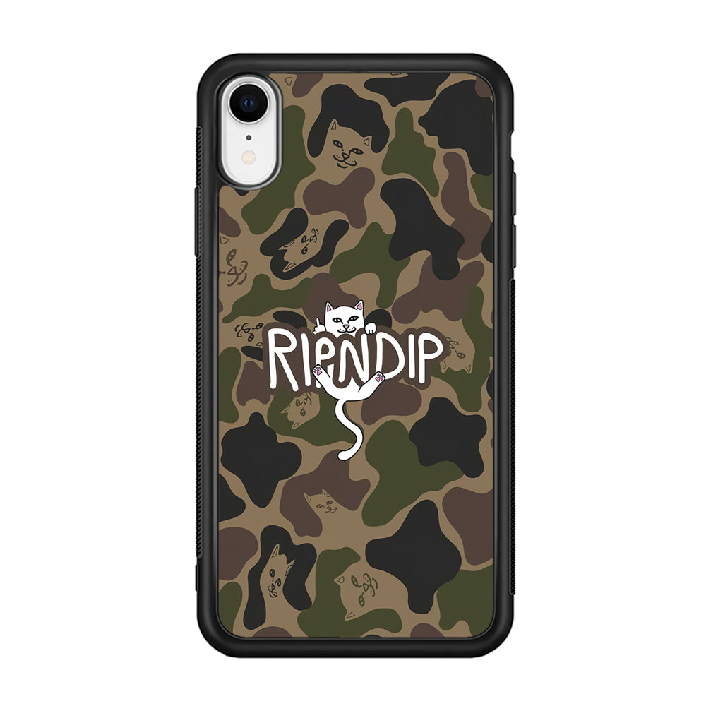 Rip N Dip Green Camo iPhone XR Case | Slim Rubber Case for iPhone XR