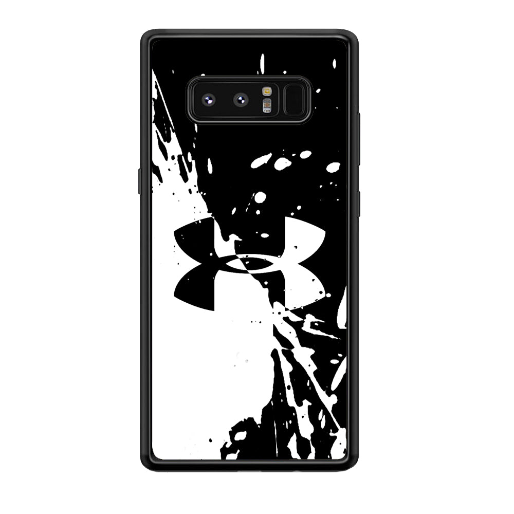 Under Armour Black White Samsung Galaxy Note 8 Case | Slim Rubber Case for Samsung Galaxy Note 8