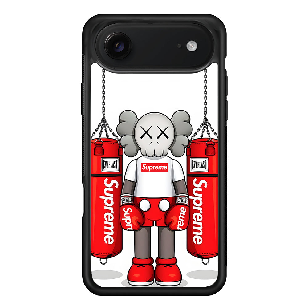 Kaws X Supreme Boxing Hypebeast iPhone 17 Air Case | Slim Rubber Case for iPhone 17 Air