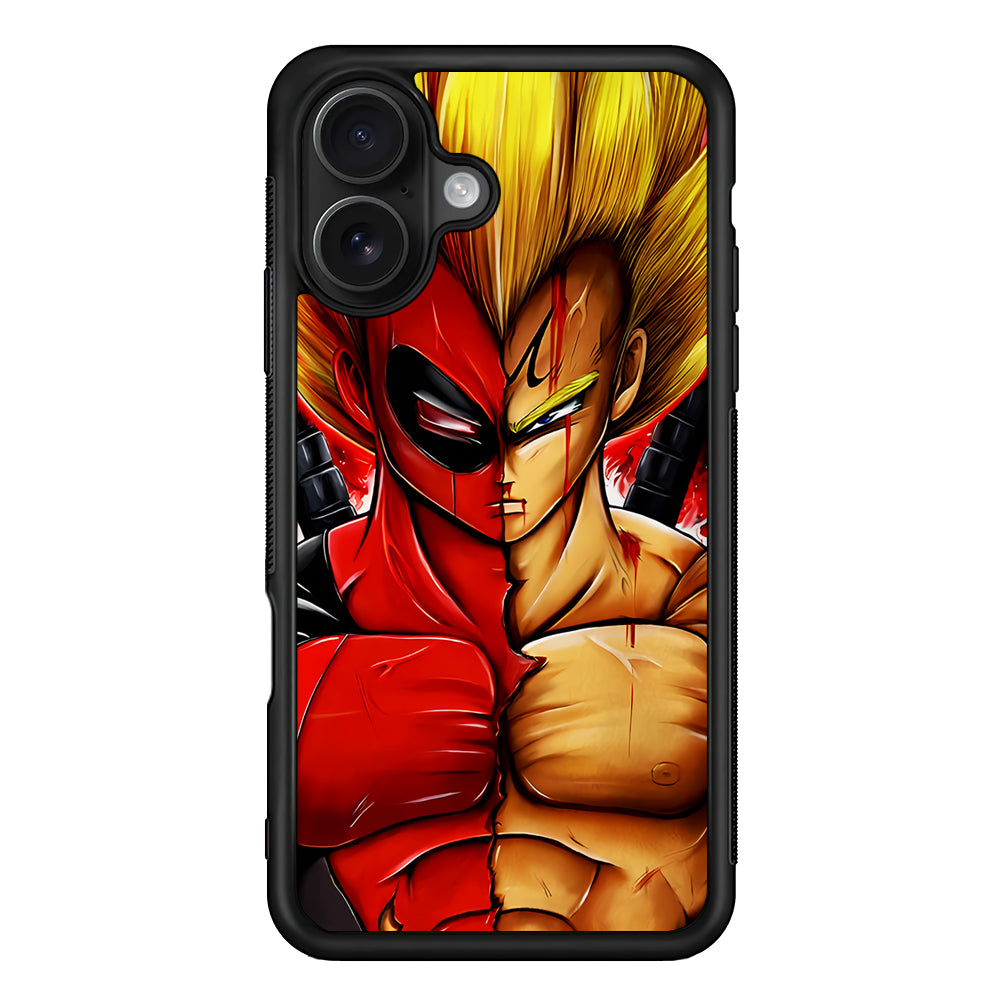 Deadpool X Vegeta Fusion iPhone 16 Case - Oxvistore
