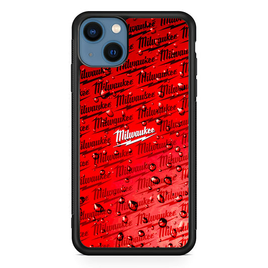 Milwaukee Tool Water Droplet iPhone 13 Case | Slim Rubber Case for iPhone 13