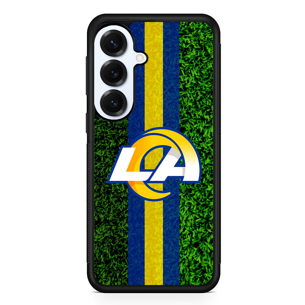 Los Angeles Rams Grassy Samsung Galaxy S25 Plus Case | Slim Rubber Cover for Samsung Galaxy S25 Plus