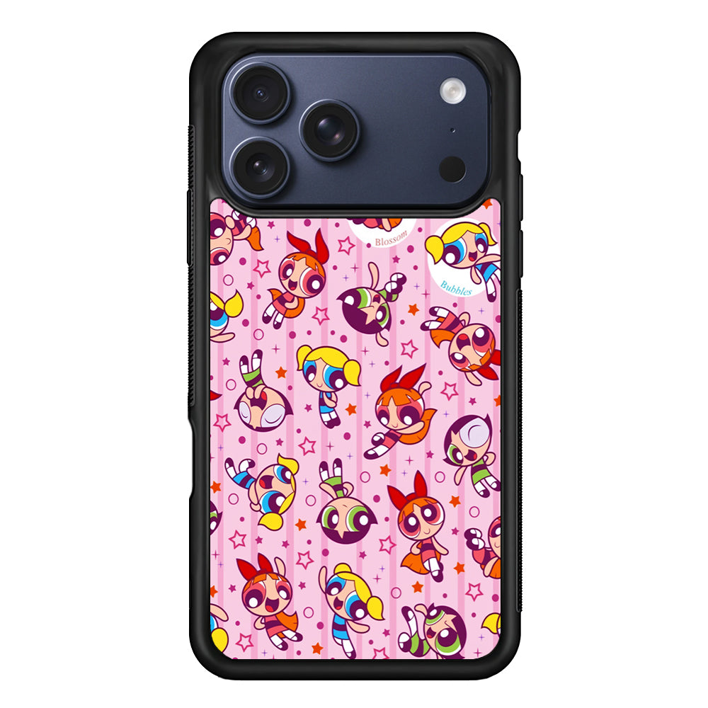 The Powerpuff Girls Cute Pattern iPhone 17 Pro Max Case | Slim Protective Cover for iPhone 17 Pro Max