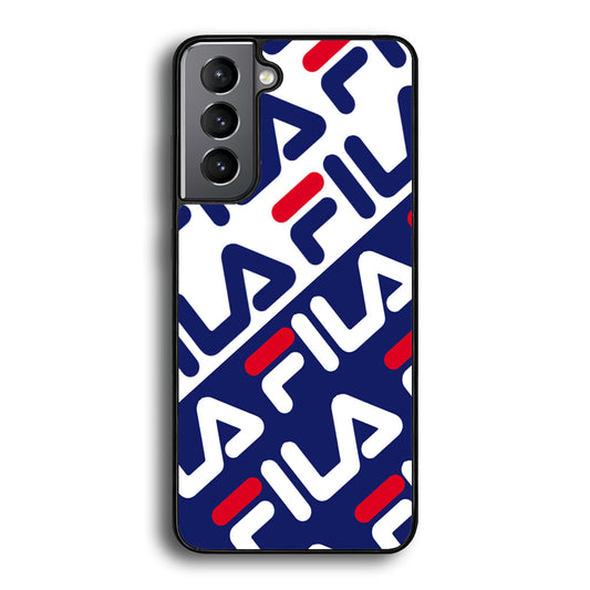 Fila Patern in Slope Samsung Galaxy S24 Plus Case | Slim Rubber Case for Samsung Galaxy S24 Plus