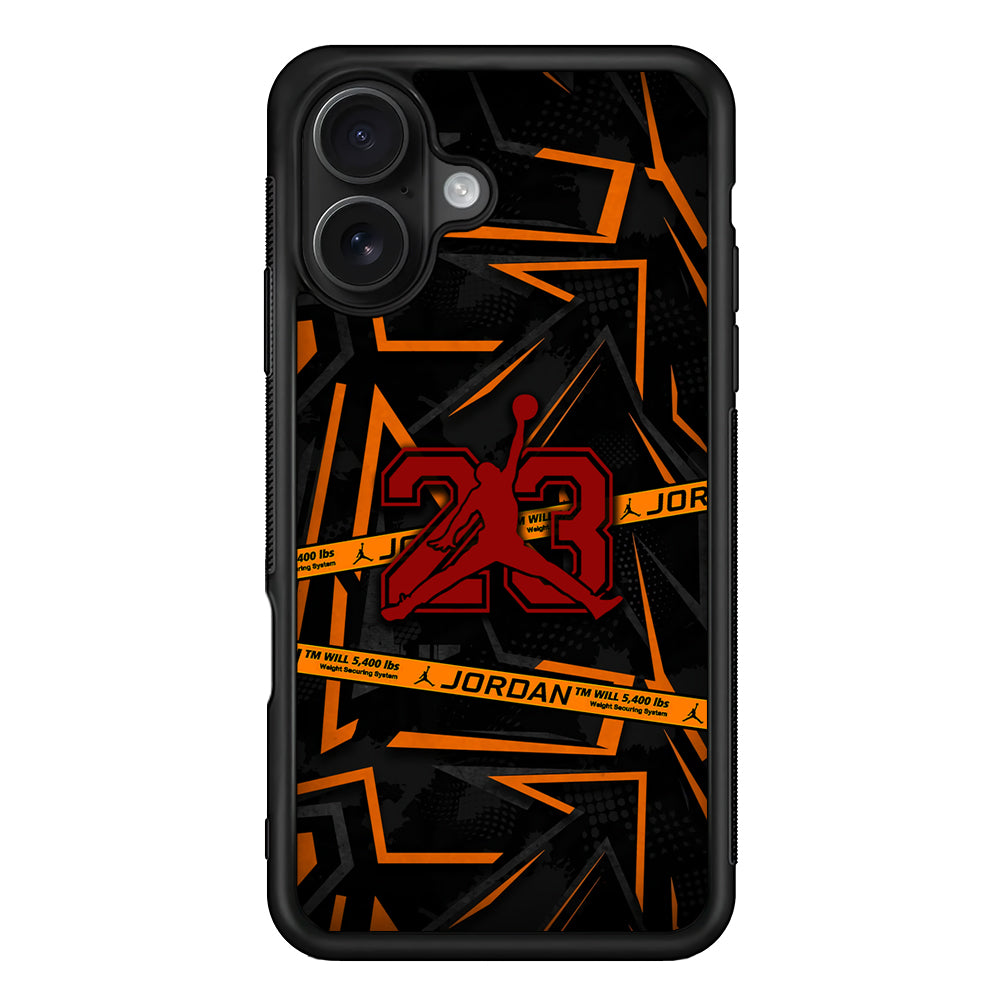 Air Jordan Orange Shapes iPhone 16 Case - Oxvistore