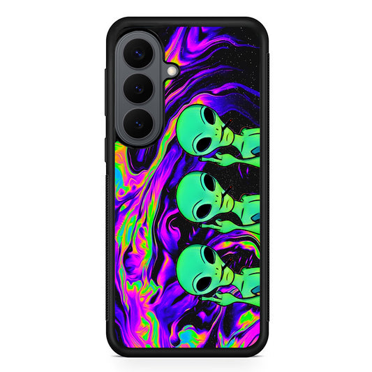 Marble Three Aliens Samsung Galaxy S26 Plus Case | Slim Rubber Case for Samsung Galaxy S26 Plus